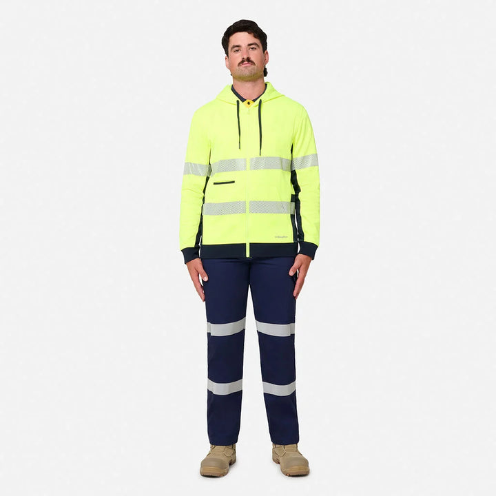 KingGee Originals Hi-Vis Spliced Full Zip Hoodie K55018