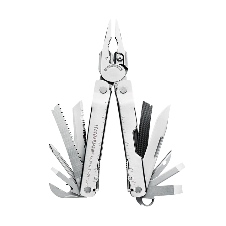Leatherman Super Tool 300 stainless steel multi-tool, open view