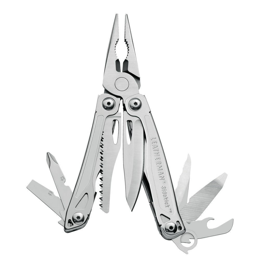 Leatherman Sidekick stainless steel multi-tool, open view