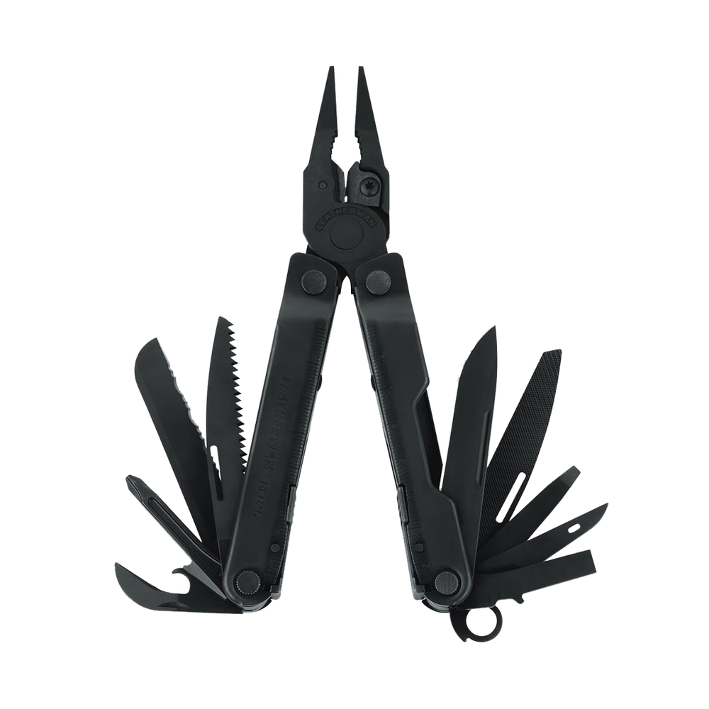 Leatherman Rebar black oxide multi-tool, open view