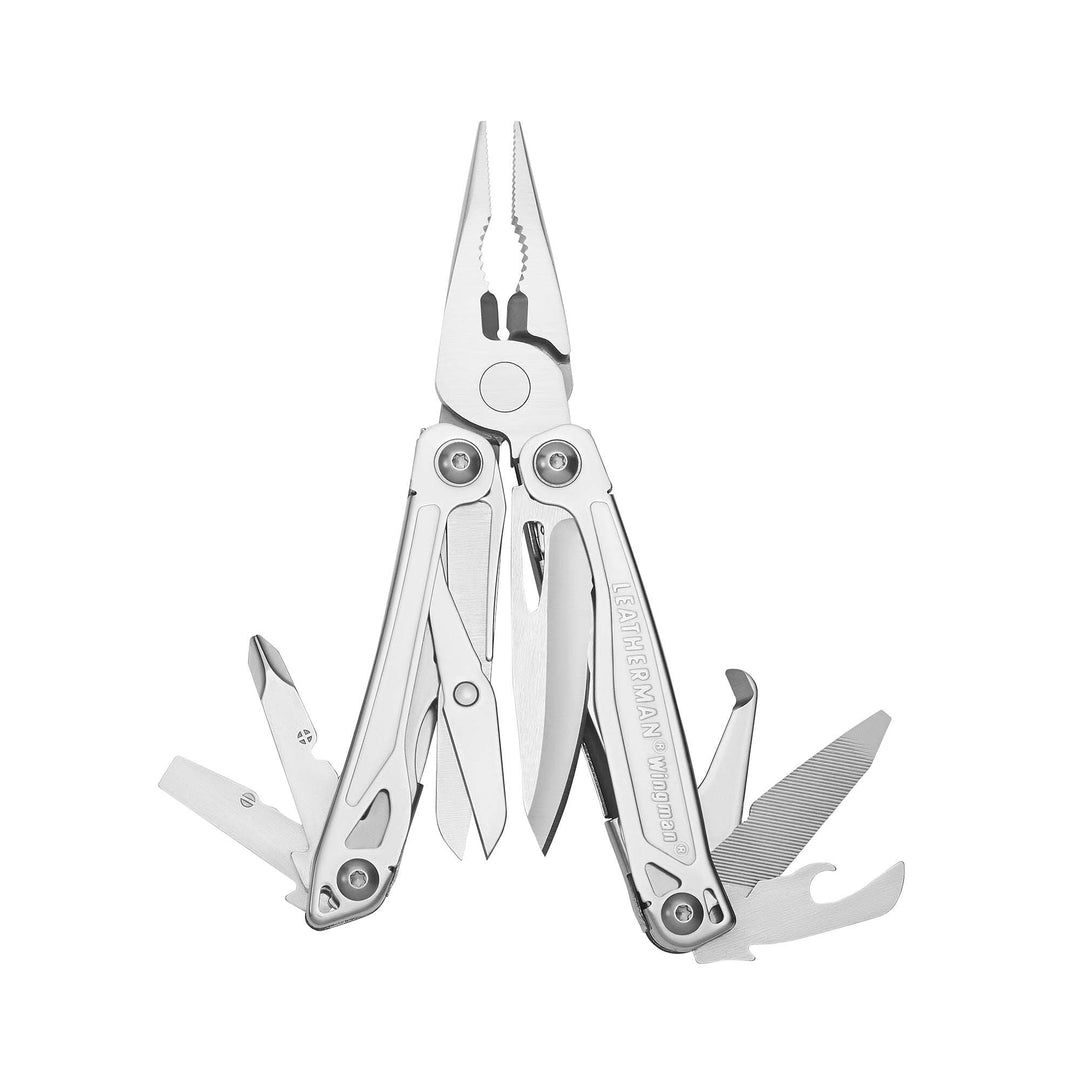 Leatherman Wingman stainless steel multi-tool, open view