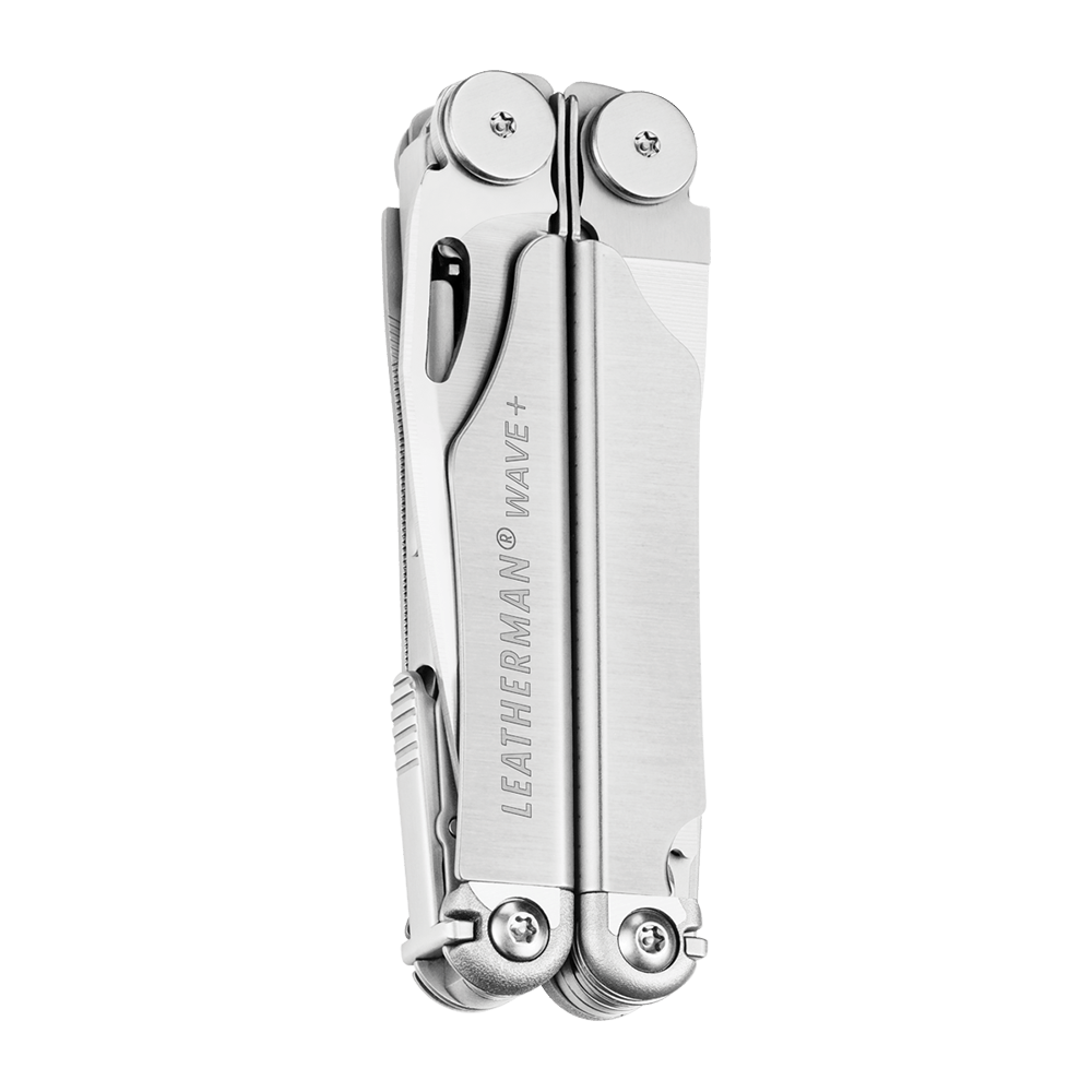 Leatherman Wave Plus stainless steel multi-tool, closed view