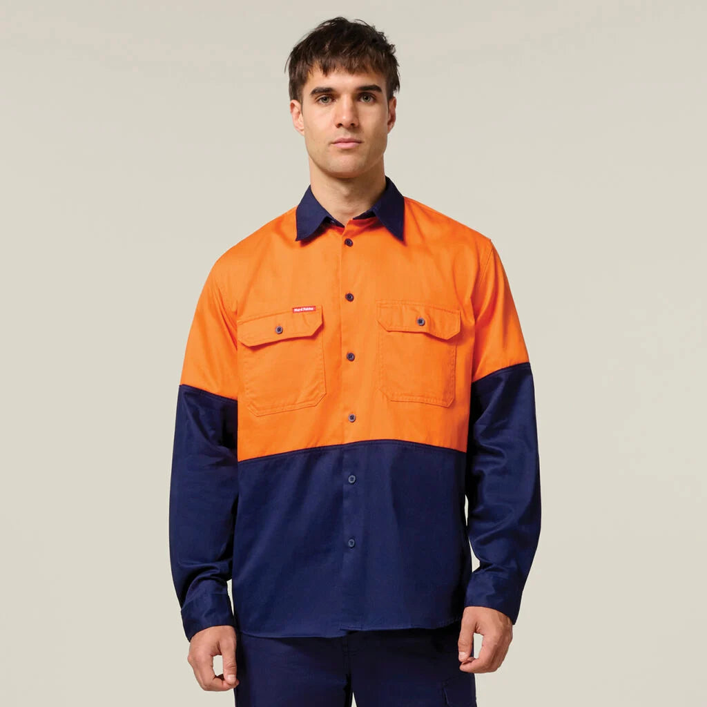 Hard Yakka Men's Core Heavyweight Drill Work Shirt Y04605