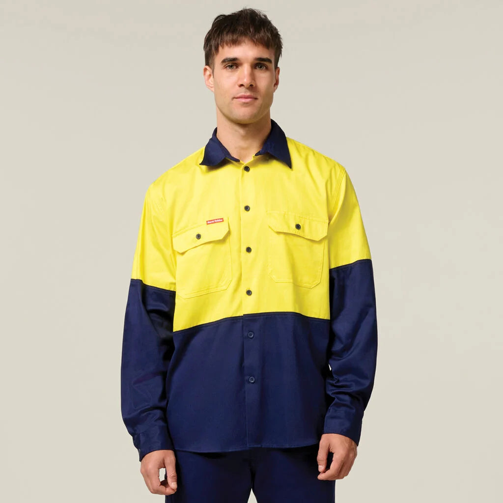 Hard Yakka Men's Core Heavyweight Drill Work Shirt Y04605