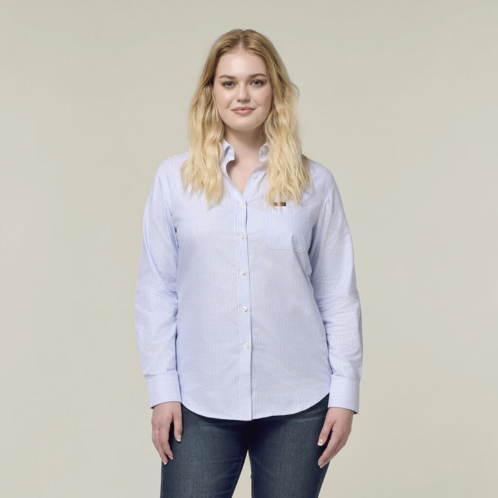 Mustang Women's Long Sleeve Formal Shirt   Stripe Y08400