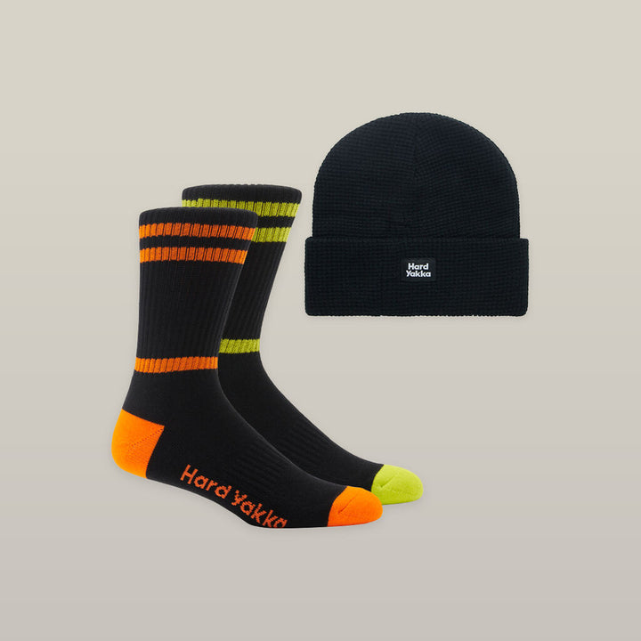 Hard Yakka 3056 Sock & Beanie Bundle - 2 Pack  Y20110